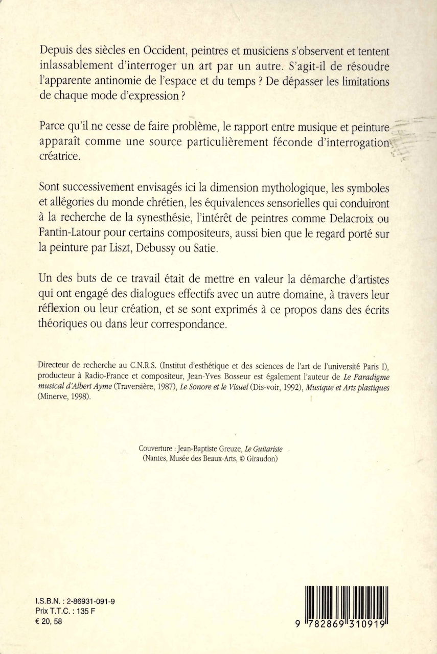 Bosseur, Musique et Beaux-Arts (Minerve)