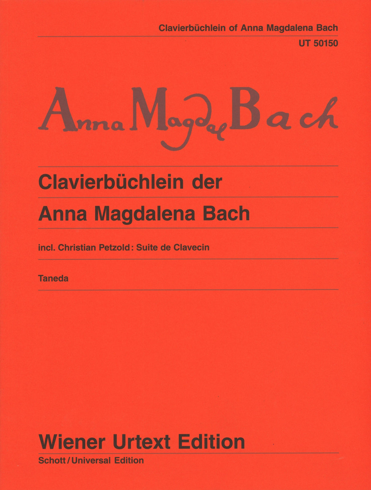 Bach, Clavierbuchlein der Anna Magdalena (Wiener Urtext Edition)