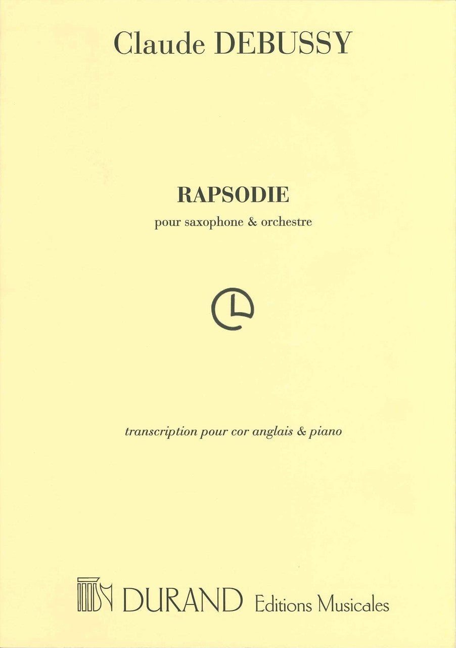 Debussy, Rapsodie pour Sax (EHr,Pf) (Durand)