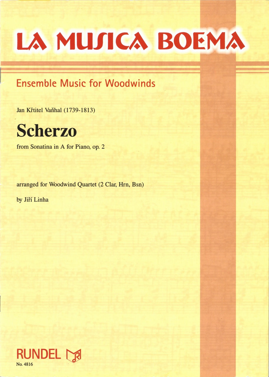 Vanhal, Scherzo (2Cl,Hn,Bn) (Rundel)