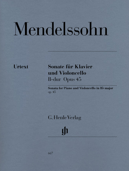 Mendelssohn, Sonata No. 1 in Bb op. 45 (Henle)