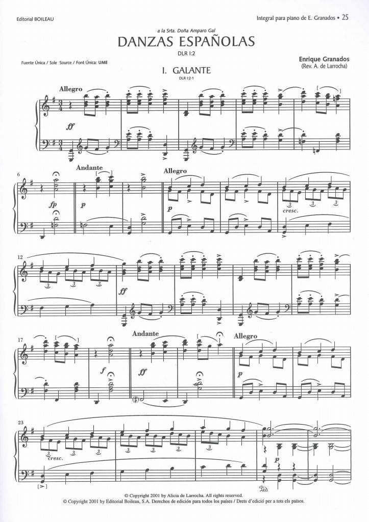 Granados, Integral 2: Danzas 2 (Boileau)