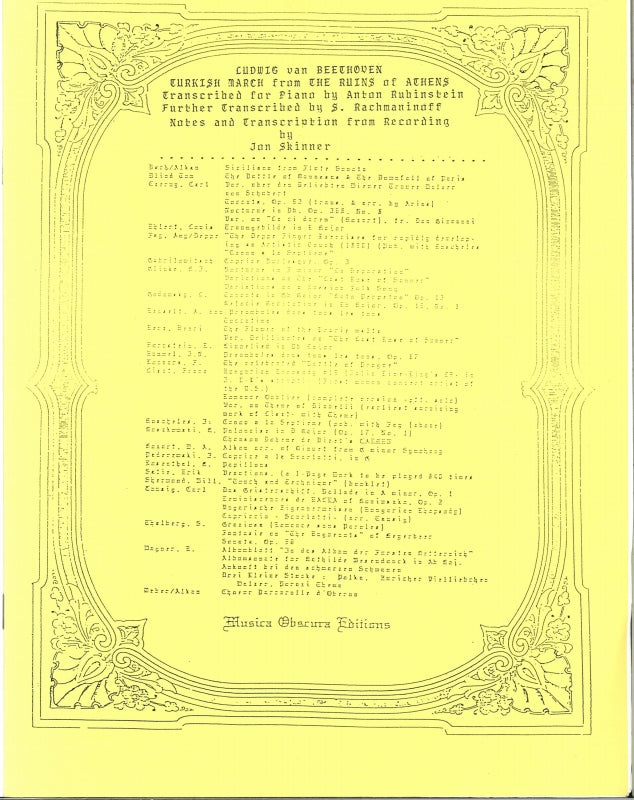 Beethoven/Rubinstein, Turkish March (Mucica Obscura)