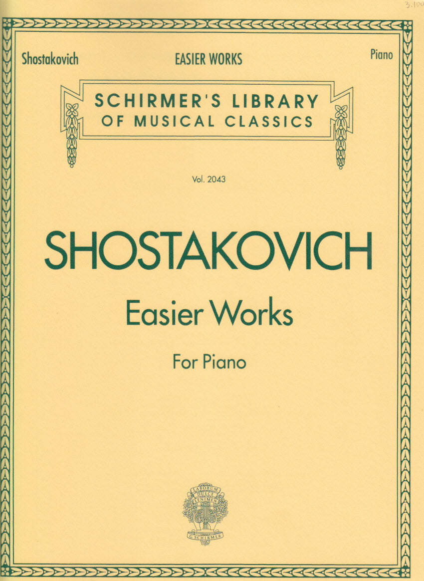 Shostakovich, Easier Works: op. 69, etc. (G.Schirmer)