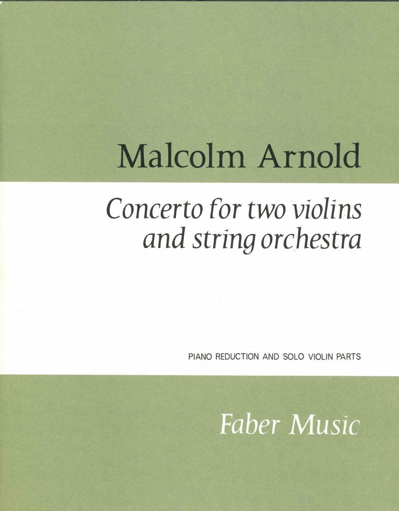 Arnold, Concerto for 2 Violins (2Vn,Pf) (Faber Music)