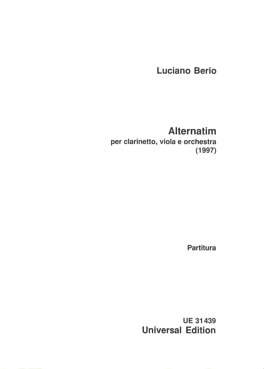 Berio, Alternatim (Cl,Va,Orch) (Universal)