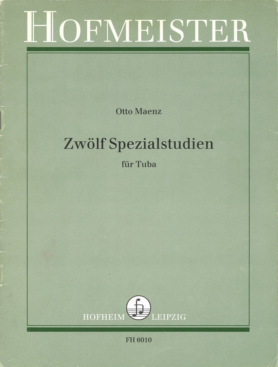 Maenz, 12 Spezialstudien (Hofmeister)