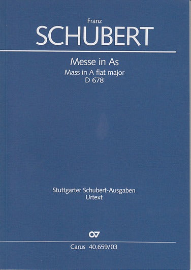Schubert, Missa No. 5 in Ab, D 678 (Carus)
