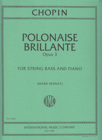 Chopin, Polonaise brilliant op. 3 (IMC)