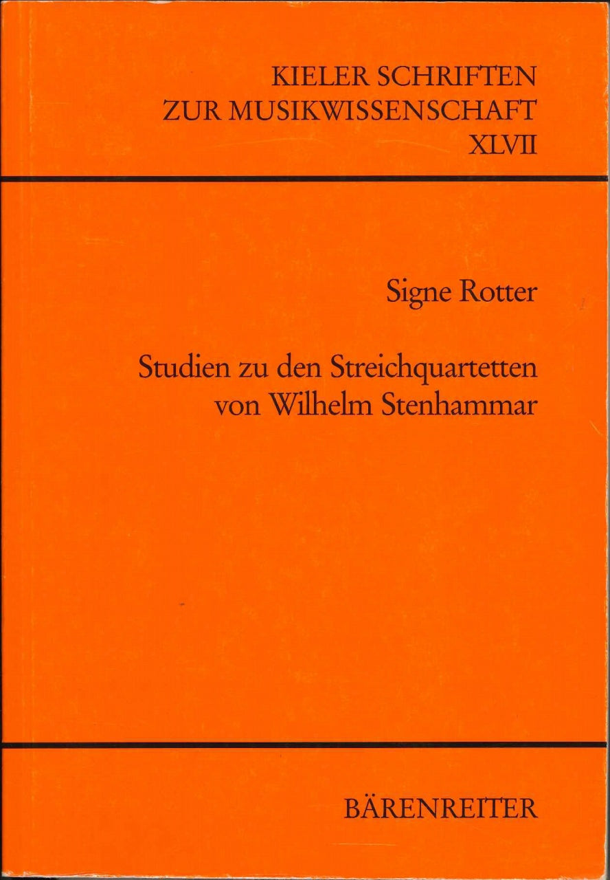 Rotter, Kieler Schriften zur Musikwissen (Barenreiter)