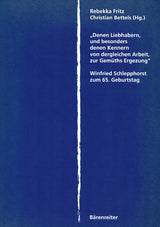 Fritz, FS Winfried Schlepphorst zum 65. (Barenreiter)