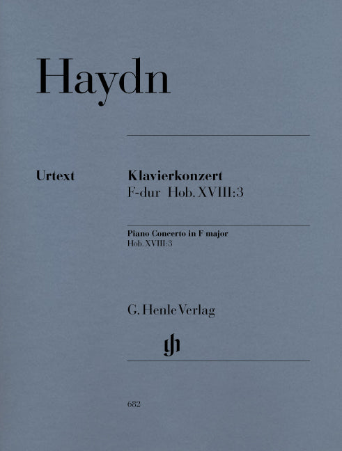 Haydn, Concerto Hob. 18/3 in F (Pf,Str) (Henle)
