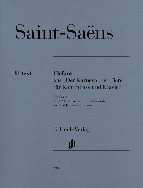 Saint-Saens, Elefant (CB,Pf) (Henle)