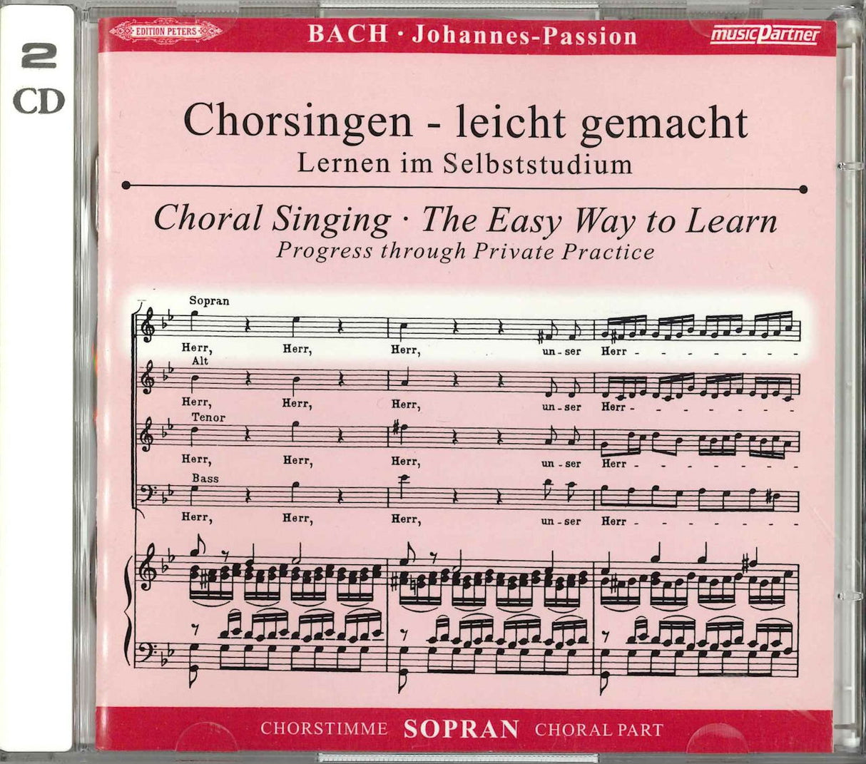 Bach, Johannes-Passion: Soprano (2CD) (Peters)