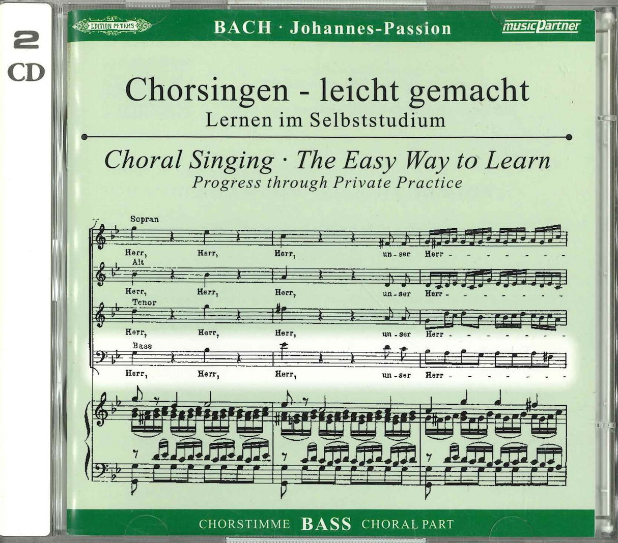 Bach, Johannes-Passion: Bass (2CD) (Peters)