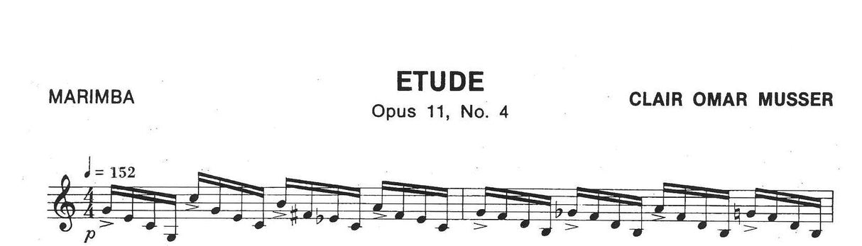 Musser, Etude op. 11/4 (Marimba Solo) (Studio 4/Marimba Productions)