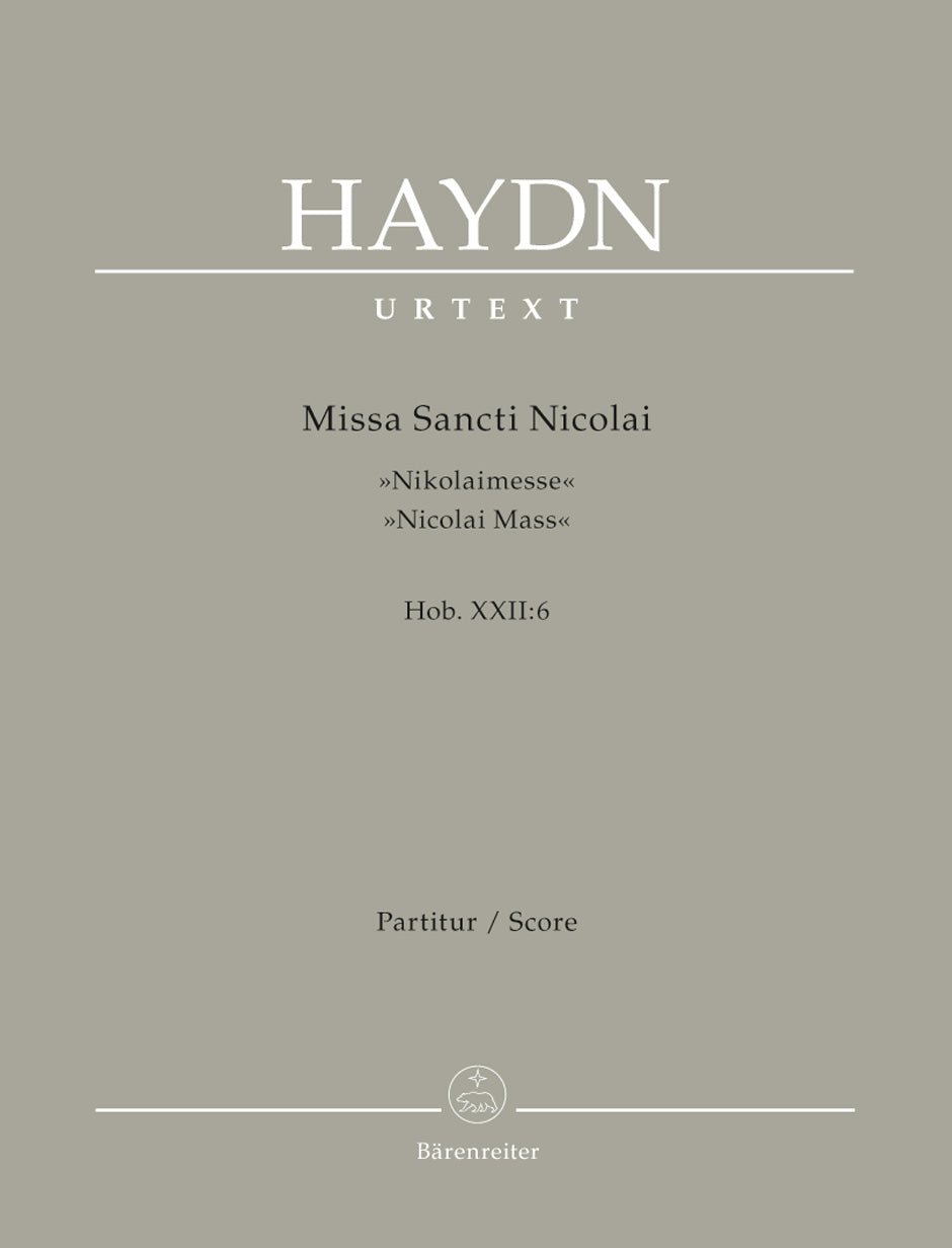 Haydn, Missa Sancti Nicolai Hob. 22/6 (Barenreiter)