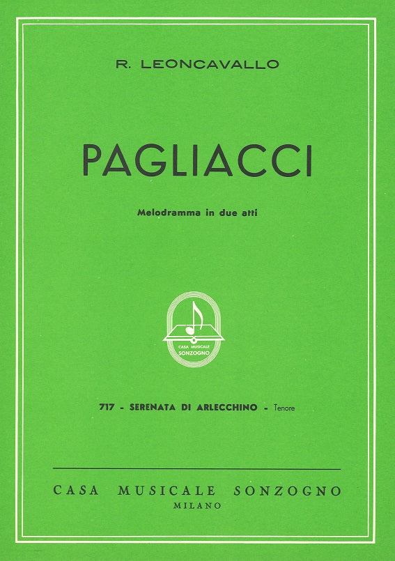 Leoncavallo, Pagliacci, 'O Colombina' (Sonzogno)