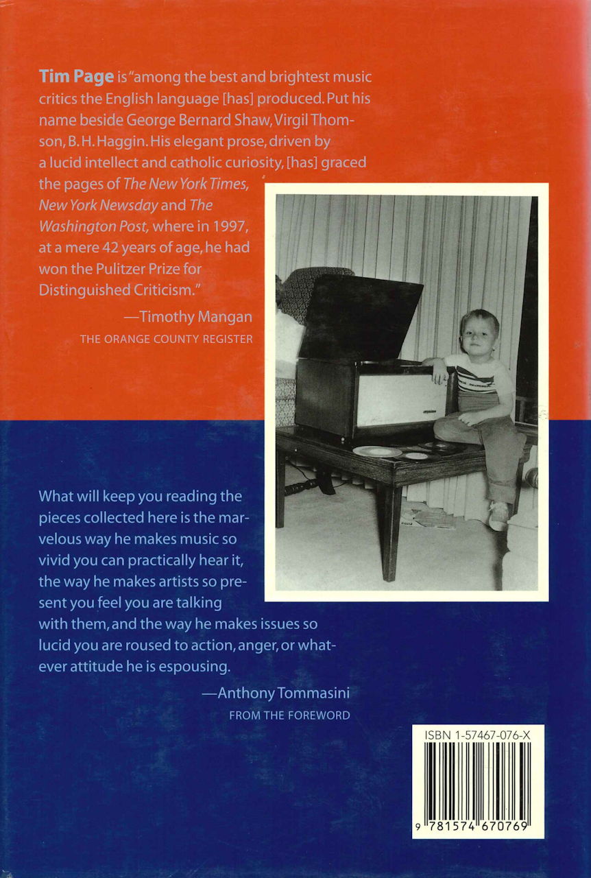 Page,T., Tim Page on Music: Views and Re (Amadeus Press)