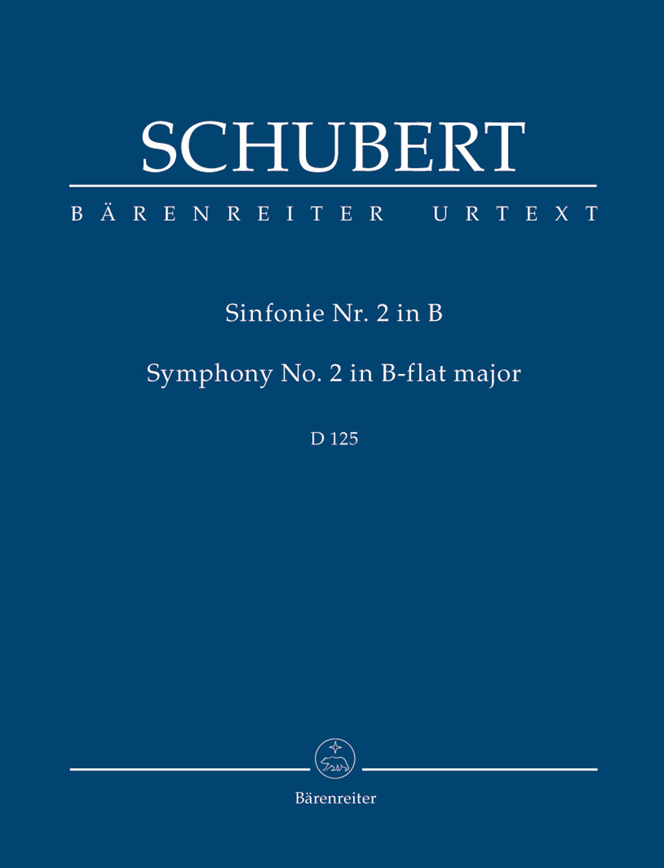 Schubert, Symphony No. 2 in Bb, D 125 (Barenreiter)