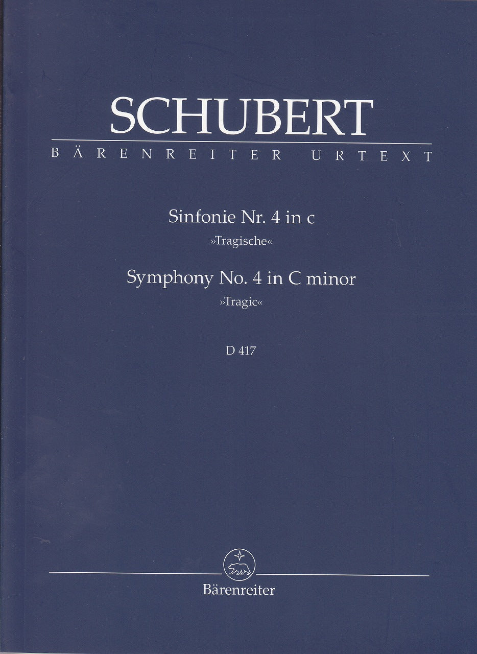 Schubert, Symphony No. 4 in c, D 417 (Barenreiter)