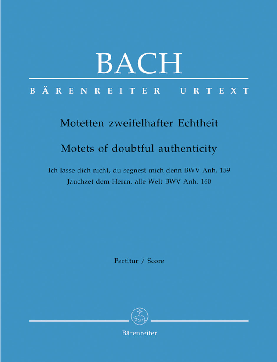 Bach, Motetten BWV Anh.159, 160 (Barenreiter)