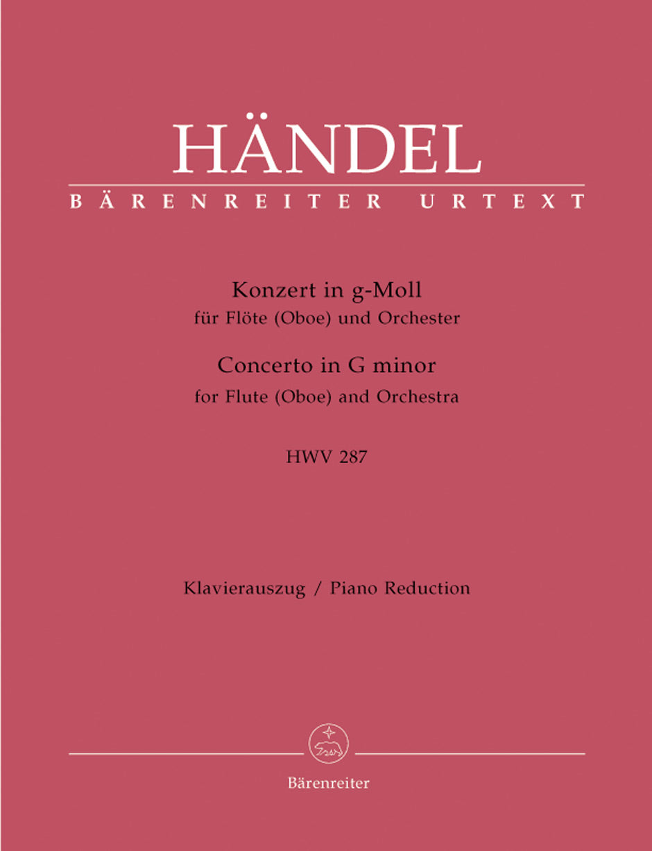 Handel, Concerto in g HWV 287 (Fl/Ob,Pf) (Barenreiter)