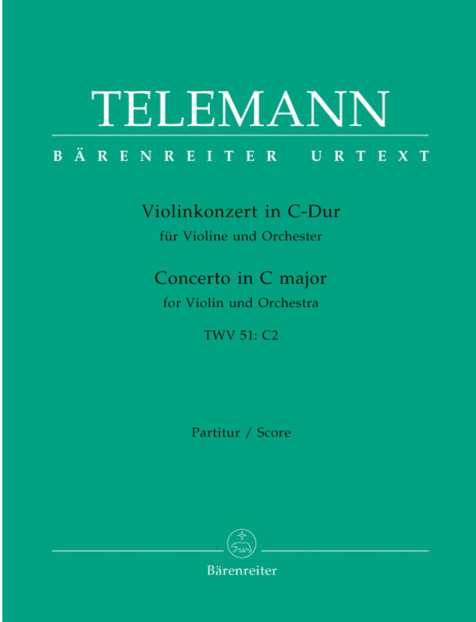 Telemann, Concerto for Violin TWV 51/D10 (Barenreiter)