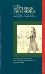 Kleines Worterbuch der Tonkunst(2nd ed.) (Residenz)