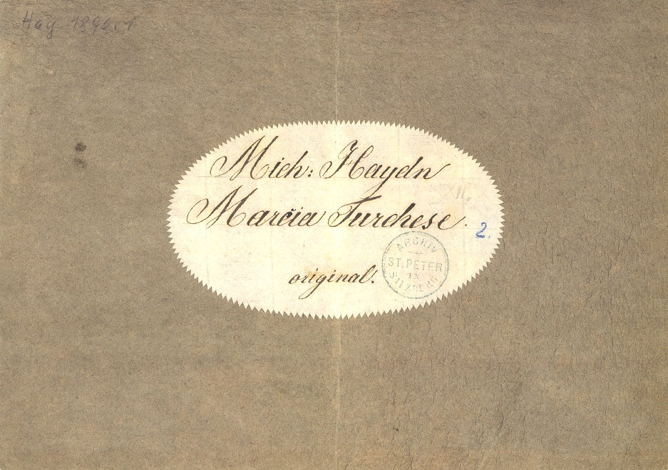 Haydn,M., Marcia turchese (Facsimile) (Selke)
