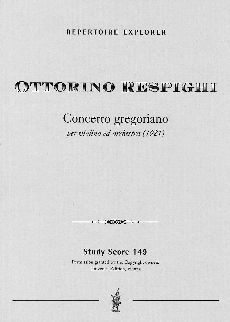 Respighi, Concerto gregoriano (Vn,Orch) (Hoflich)