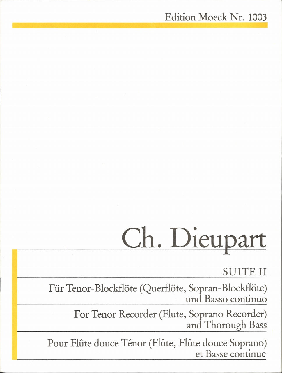 Dieupart, Suite Nr. 2 in g (T.Rec,Bc) (Moeck)