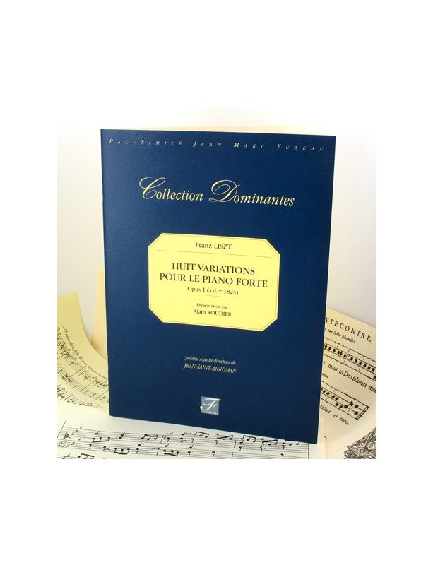 Liszt, 8 Variations op. 1 (1824) (Fuzeau)