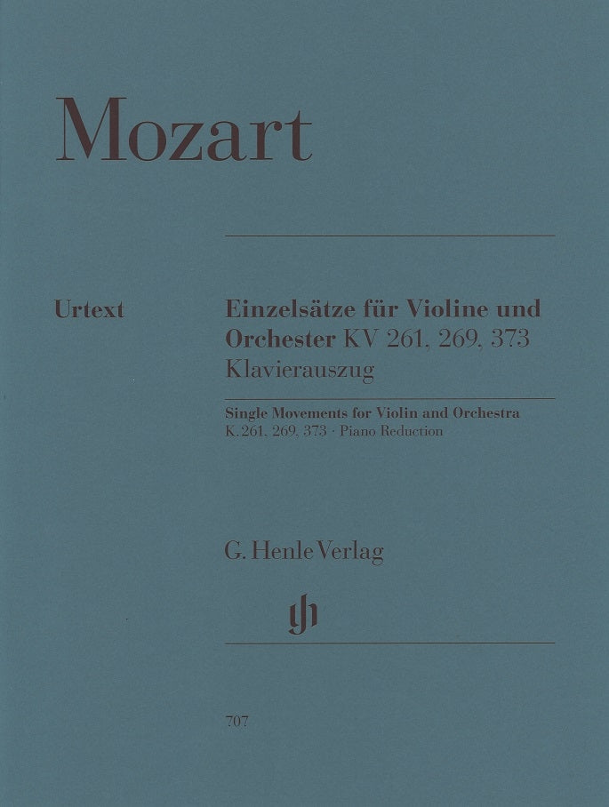 Mozart, Einzelsatze KV 261, 269, 373 (Henle)