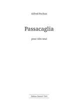 Pochon, Passacaglia (Va Solo) (Foetisch/Hug)