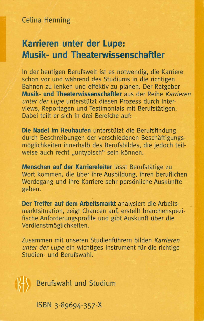 Henning, Karrieren unter der Lupe (Lexika)