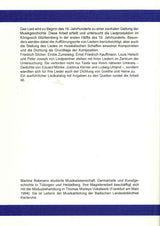 Rebmann, 'Das Lied, das du mir jungst (Peter Lang)