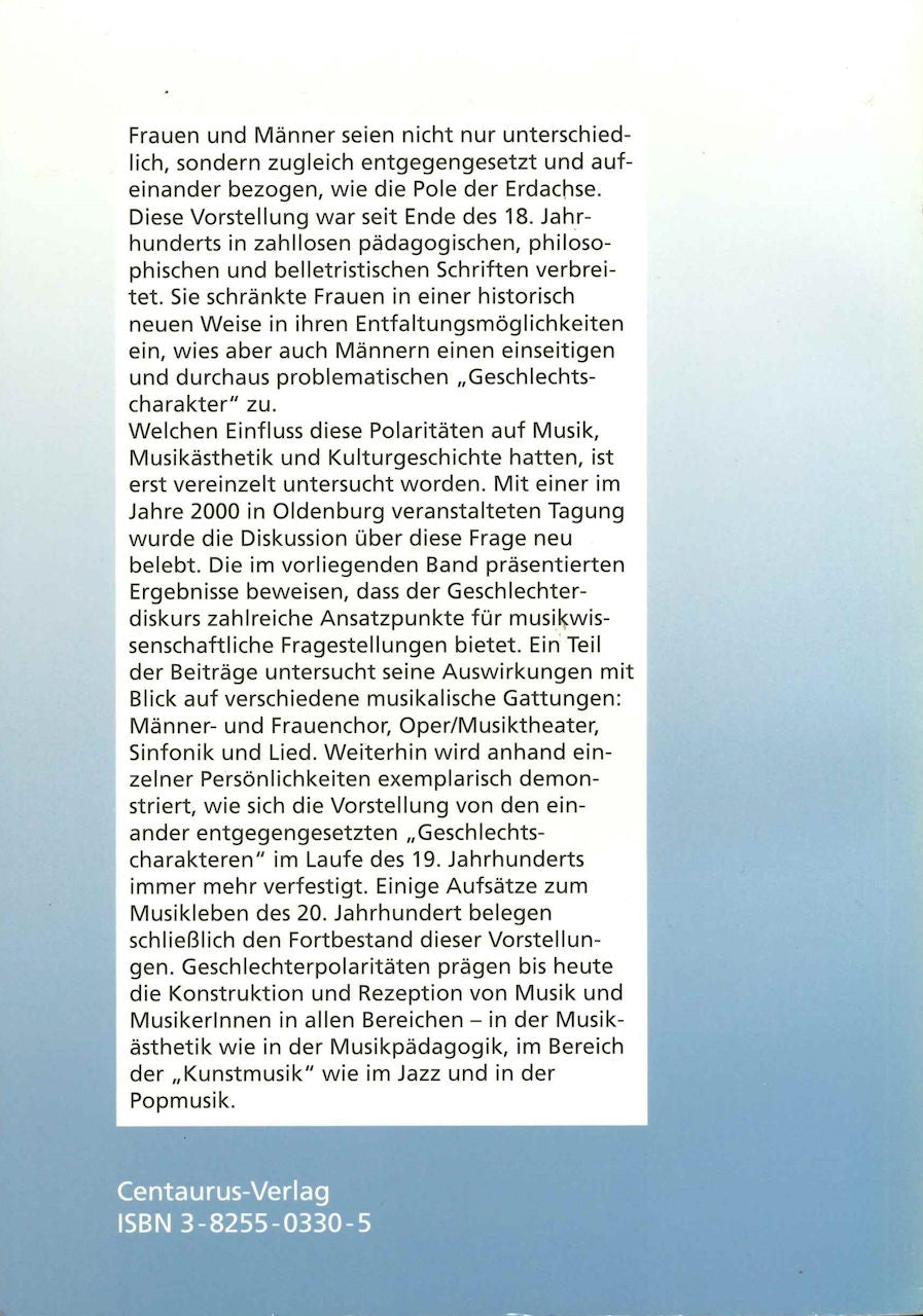 Grotjahn, Geschlechterpolaritaten (Centaurus)