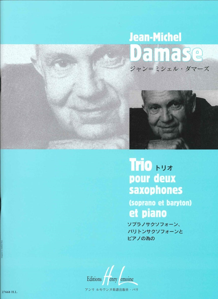 Damase, Trio pour 2 saxophones & piano (Lemoine)