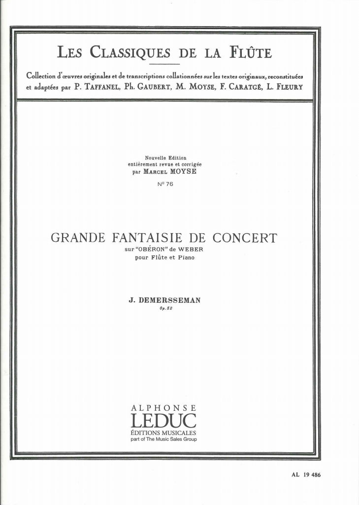 Demerssemann, Grande Fantaisie 'Oberon' (Leduc)