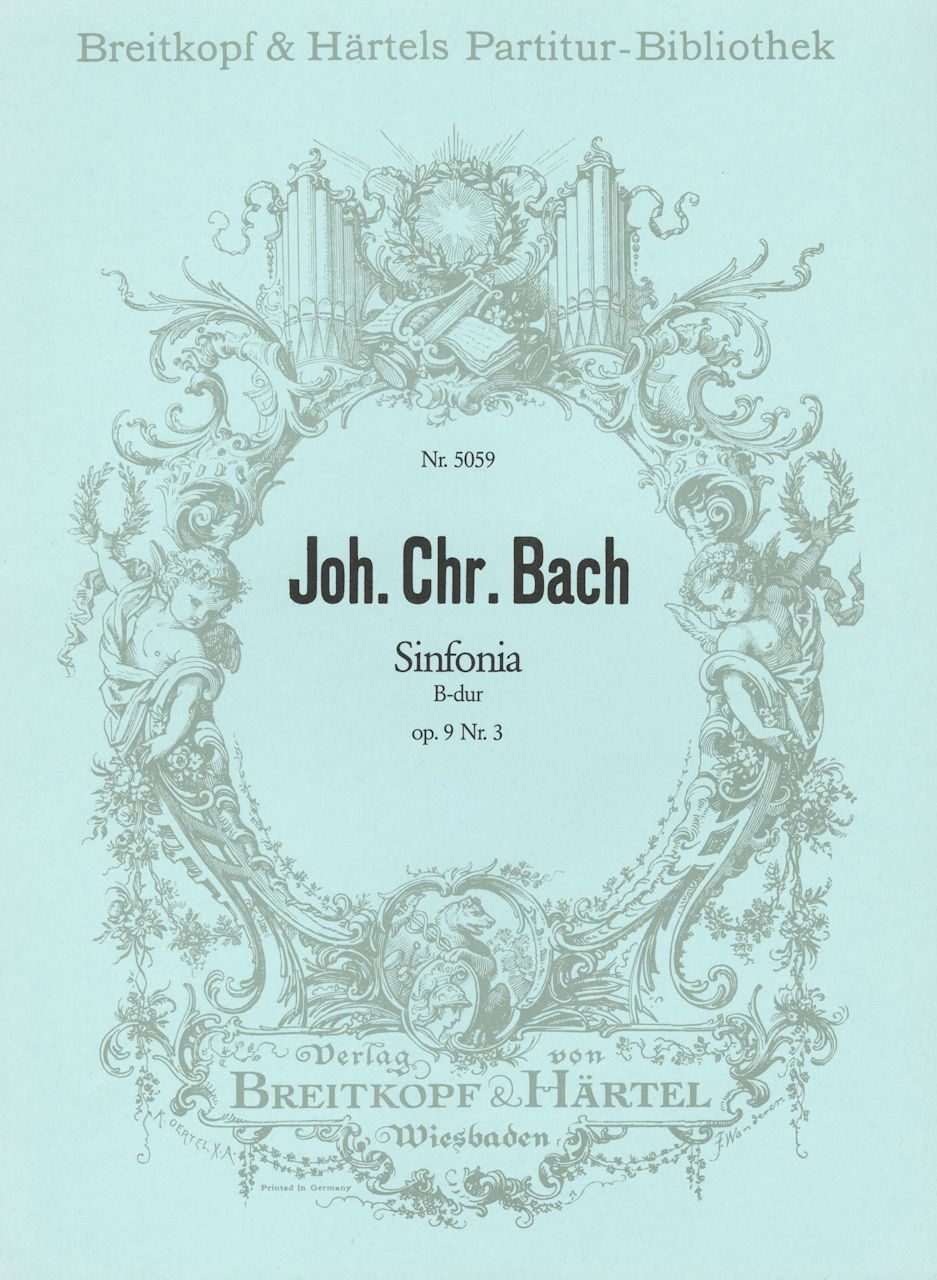 Bach,J.C., Sinfonie op. 9/3 Full Score (Breitkopf)