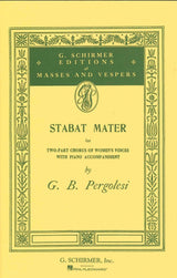 Pergolesi, Stabat mater (SA,Pf) (G.Schirmer)