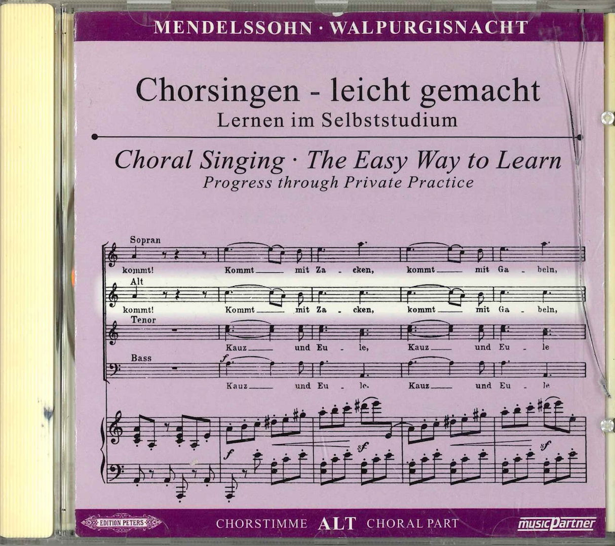 Mendelssohn, Walpurgisnacht (CD: Alt) (Peters)