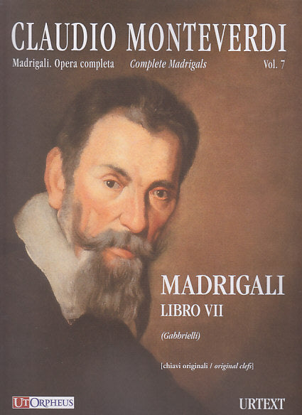 Monteverdi, Madrigali 7 Score (Orig.Clef (Ut Orpheus)