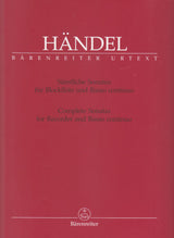 Handel, Sonatas, Complete (Barenreiter)