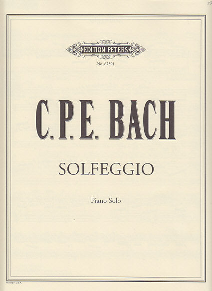 Bach,C.P.E., Solfeggio in c Wq 117/2 (Peters)