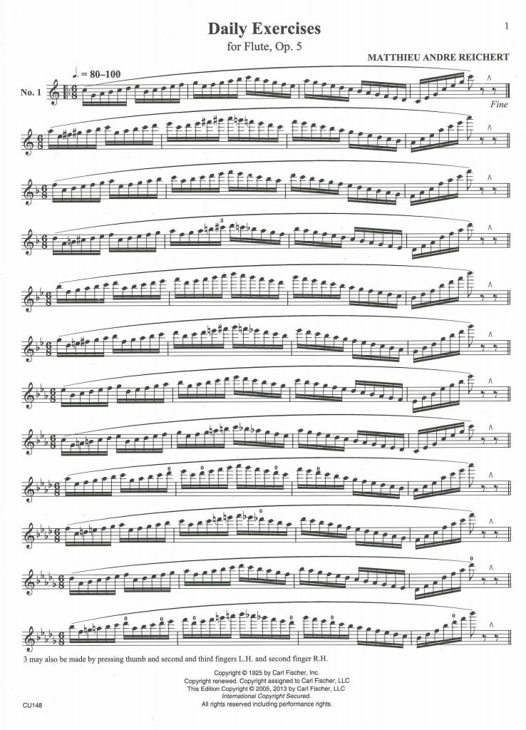 Reichert, 7 Daily Exercises op. 5 (Carl Fischer)