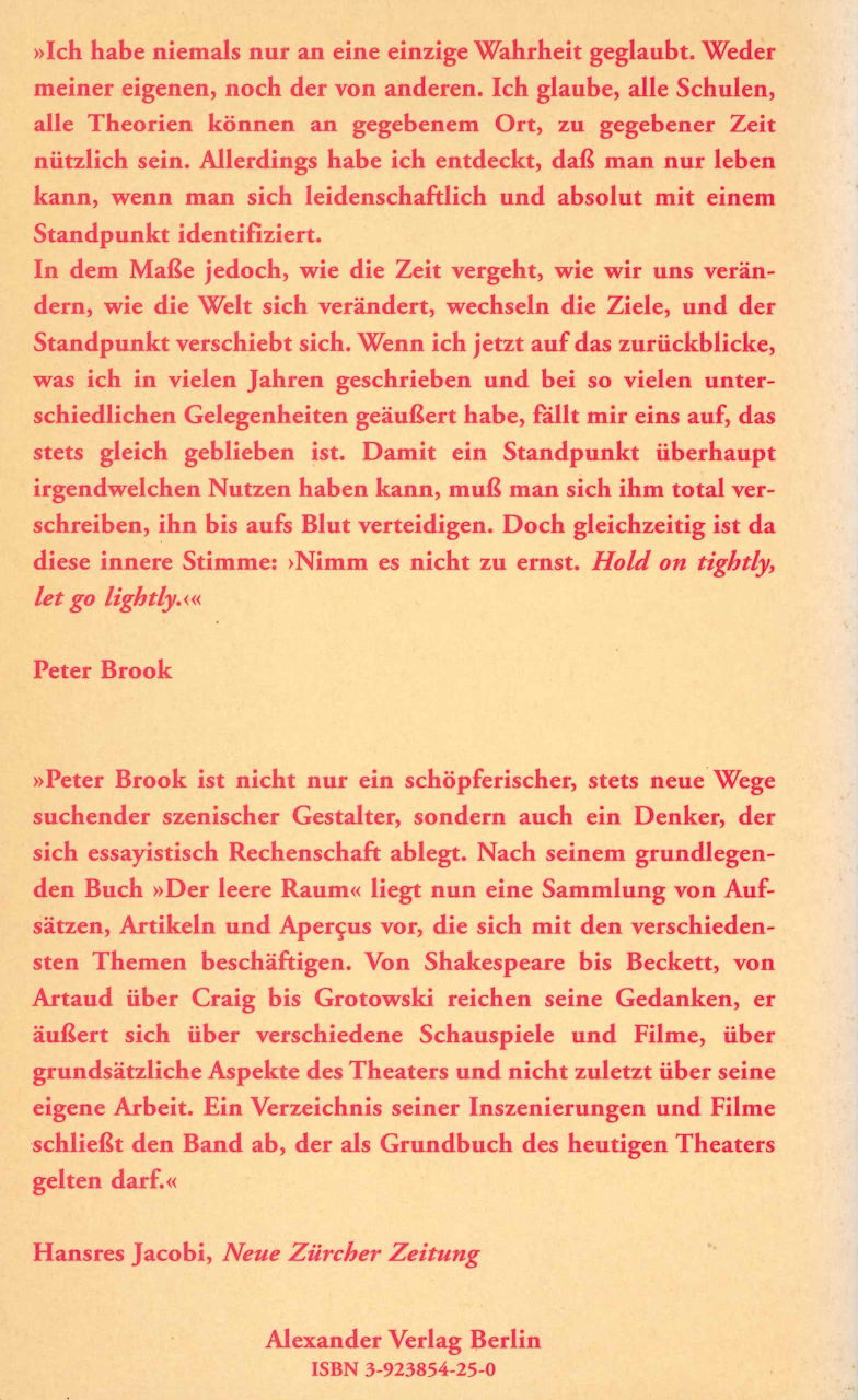 Brook, Wanderjahre (Alexander Verlag)