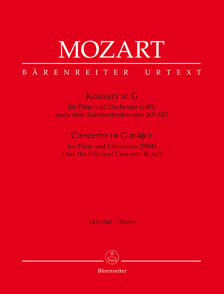 Mozart, Concerto for Flute in G, KV 622 (Barenreiter)