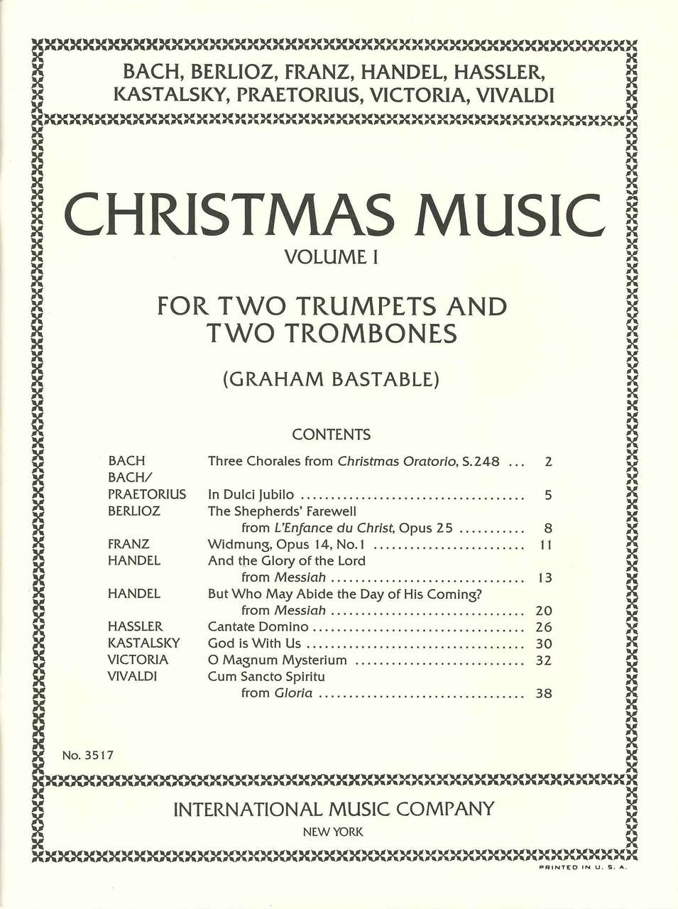 Christmas Music 1 (2Trp,2Tbn) (IMC)
